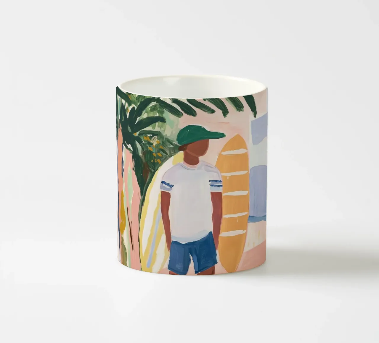 The Surfer's Pause II tazza in ceramica da BALIKA HOMES ART