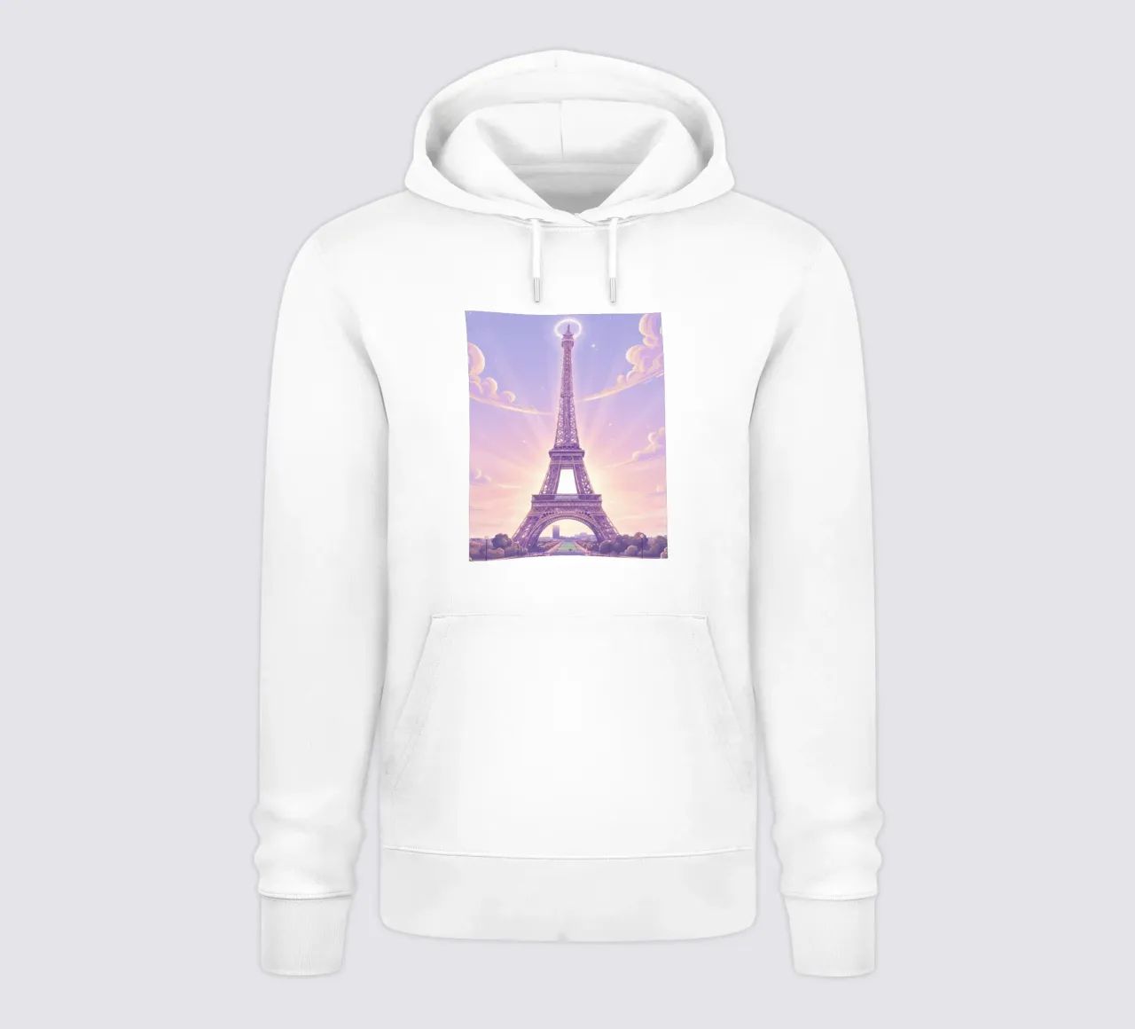 Torre Eiffel Parigi felpa con cappuccio da LUMINTU