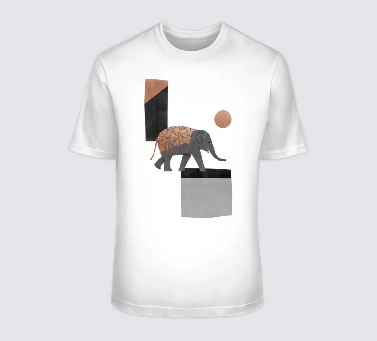Elephant Mosaic I t-shirt by Orara Studio
