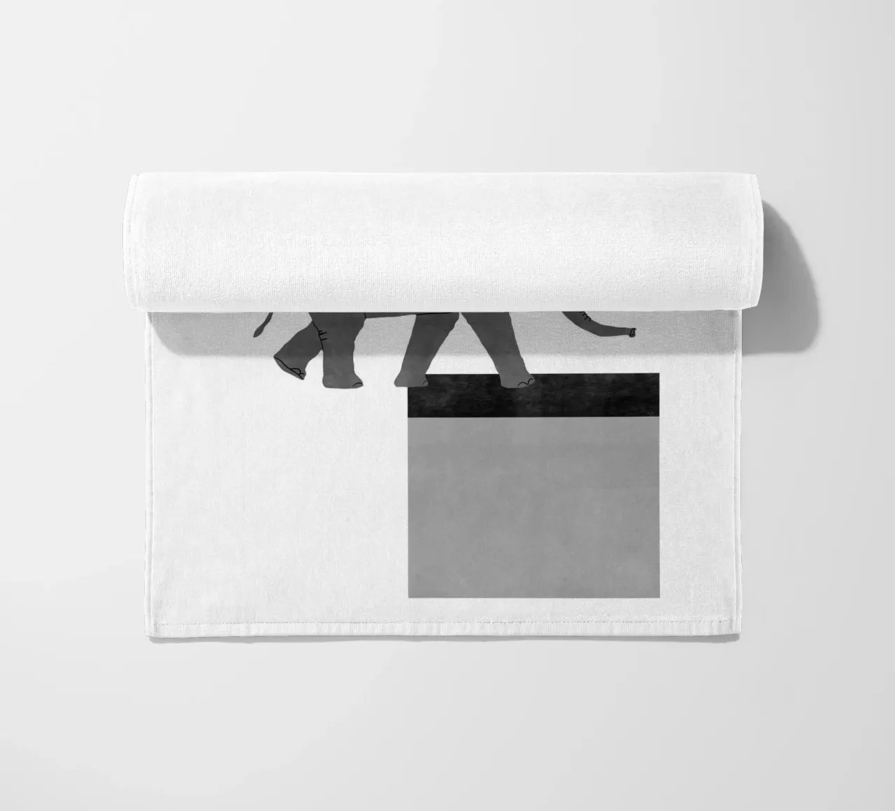 Elephant Mosaic I beach towel by Orara Studio