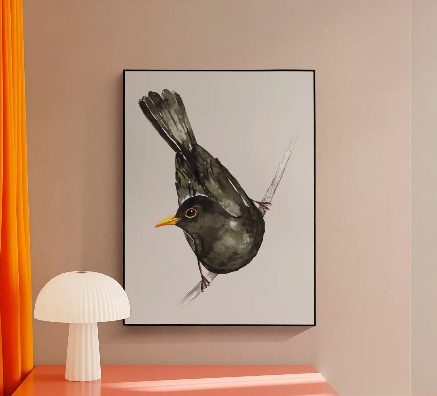 Merlo acquerello plexiglass da BwiseLizzy