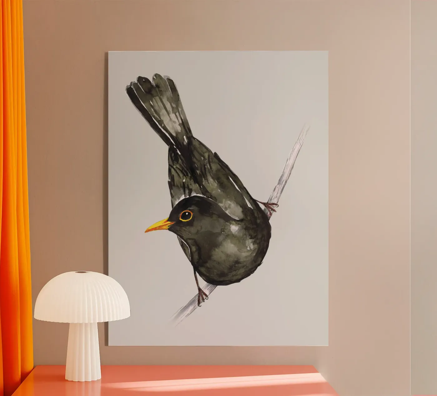 Merlo acquerello plexiglass da BwiseLizzy