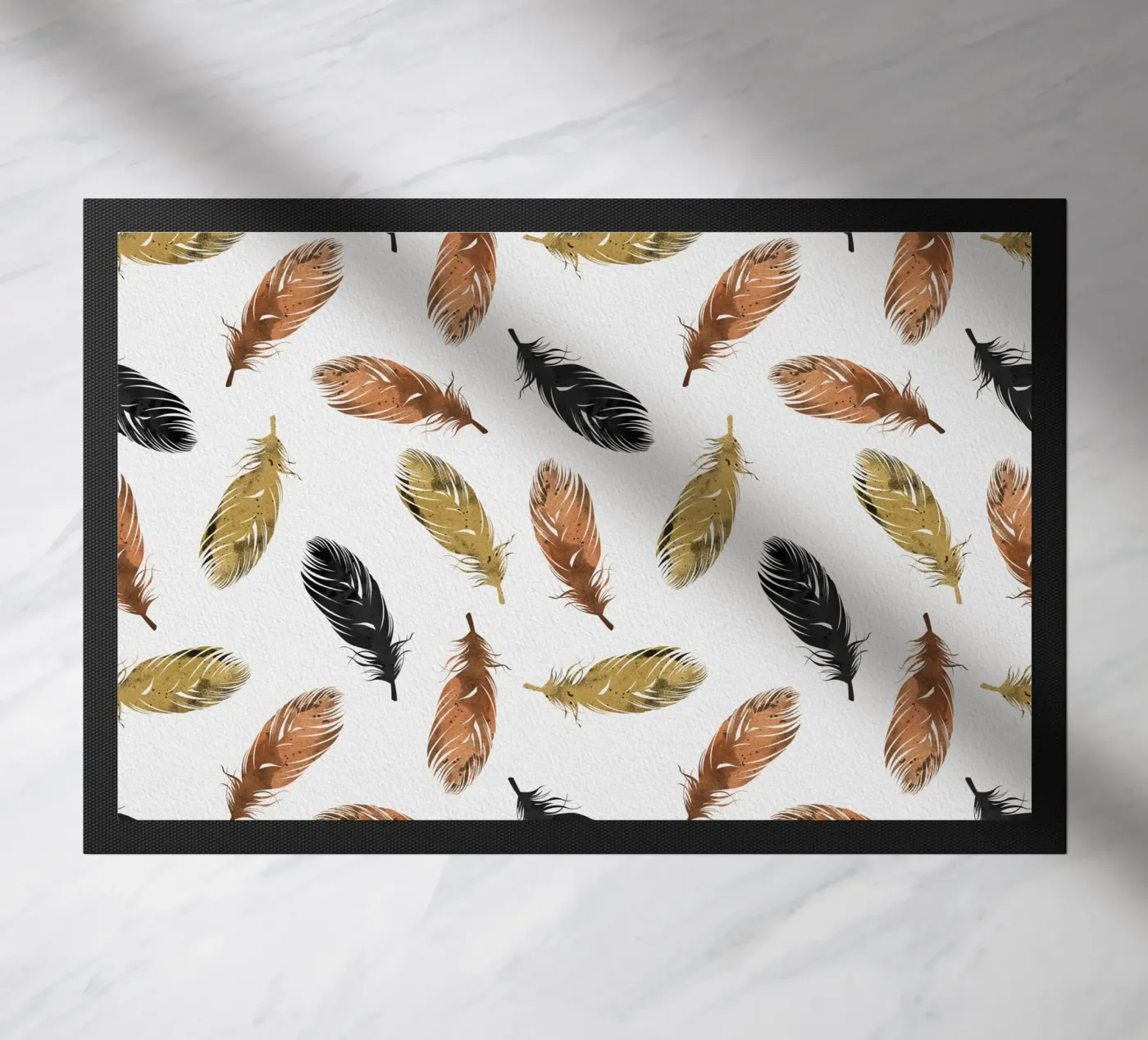 Feathers deurmat van Orara Studio