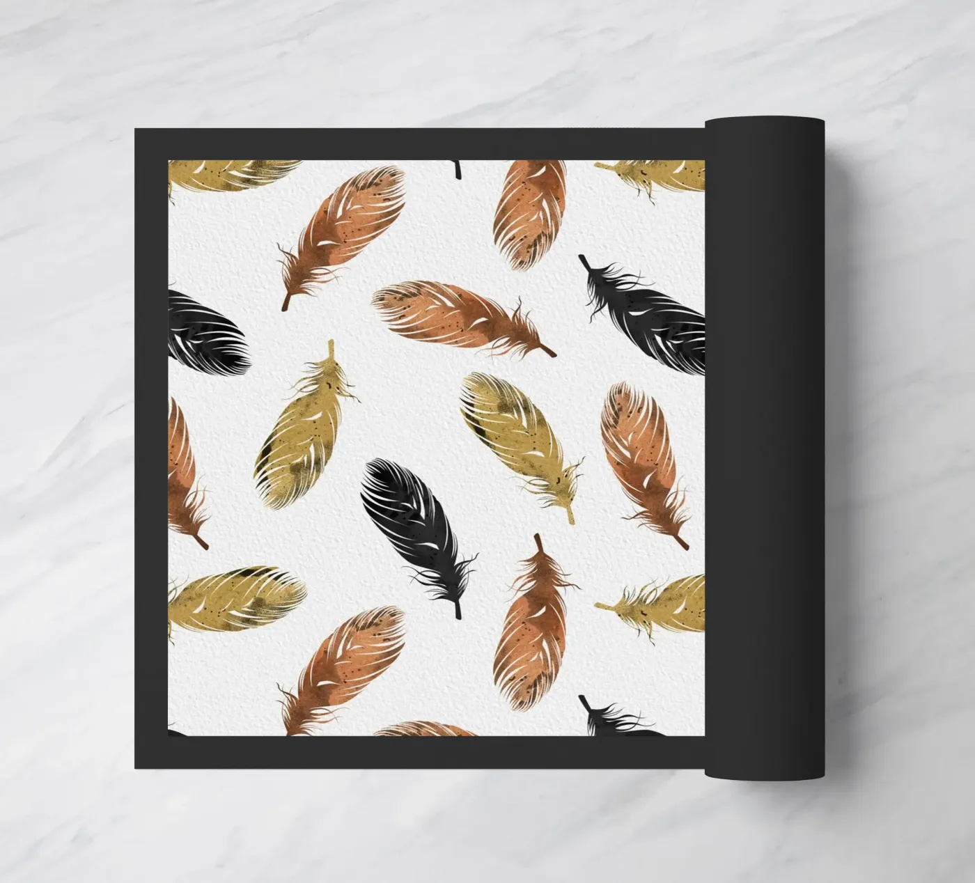 Feathers deurmat van Orara Studio