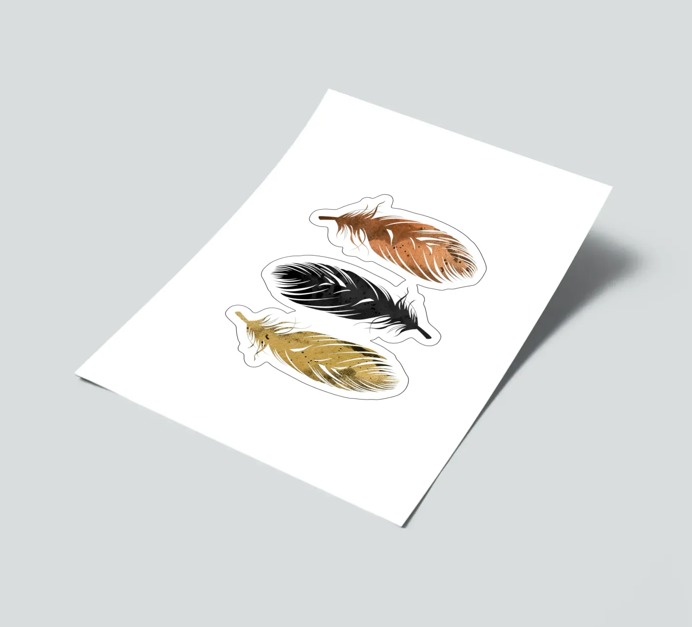 Feathers sticker sheet by Orara Studio