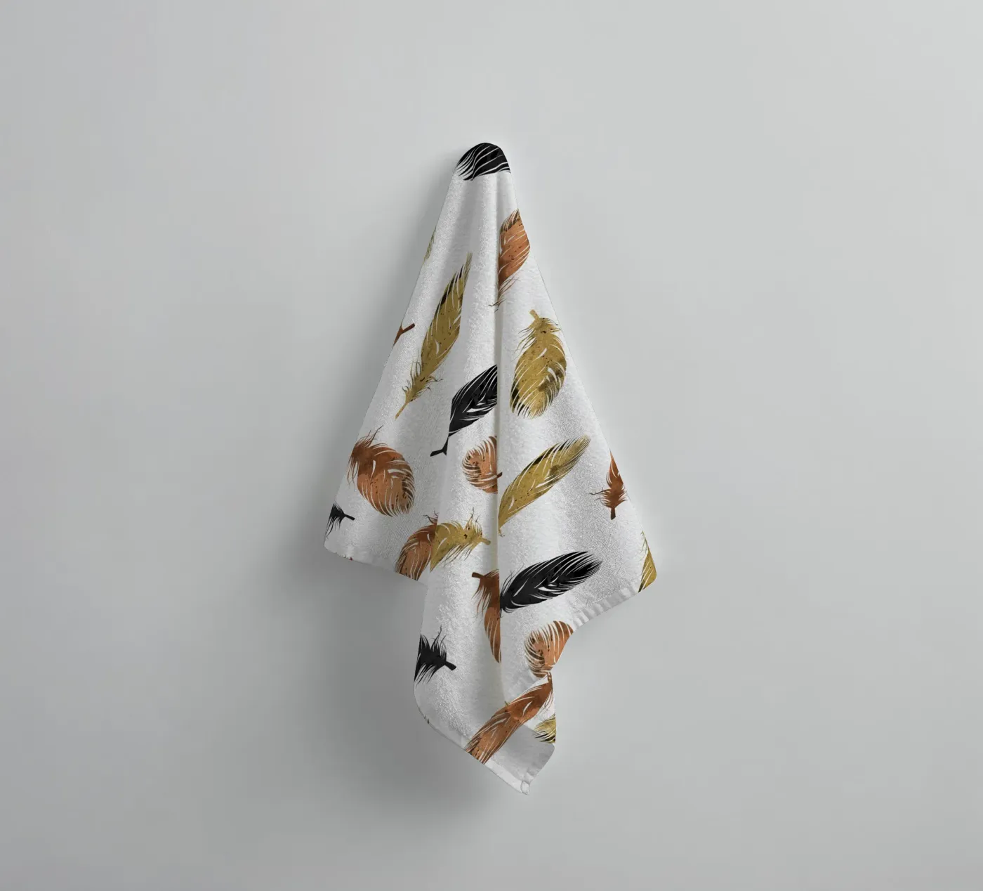 Feathers towel by Orara Studio