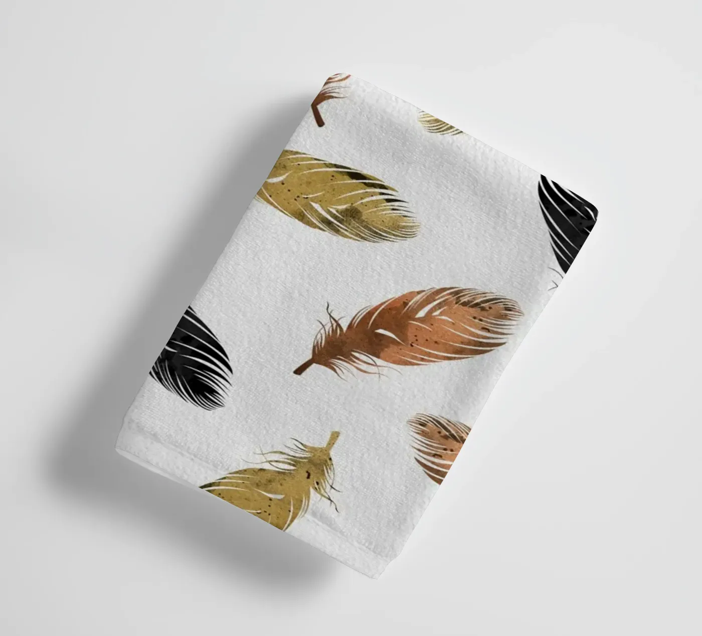 Feathers towel by Orara Studio