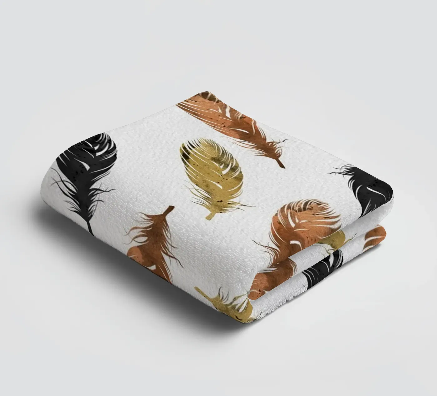 Feathers towel by Orara Studio