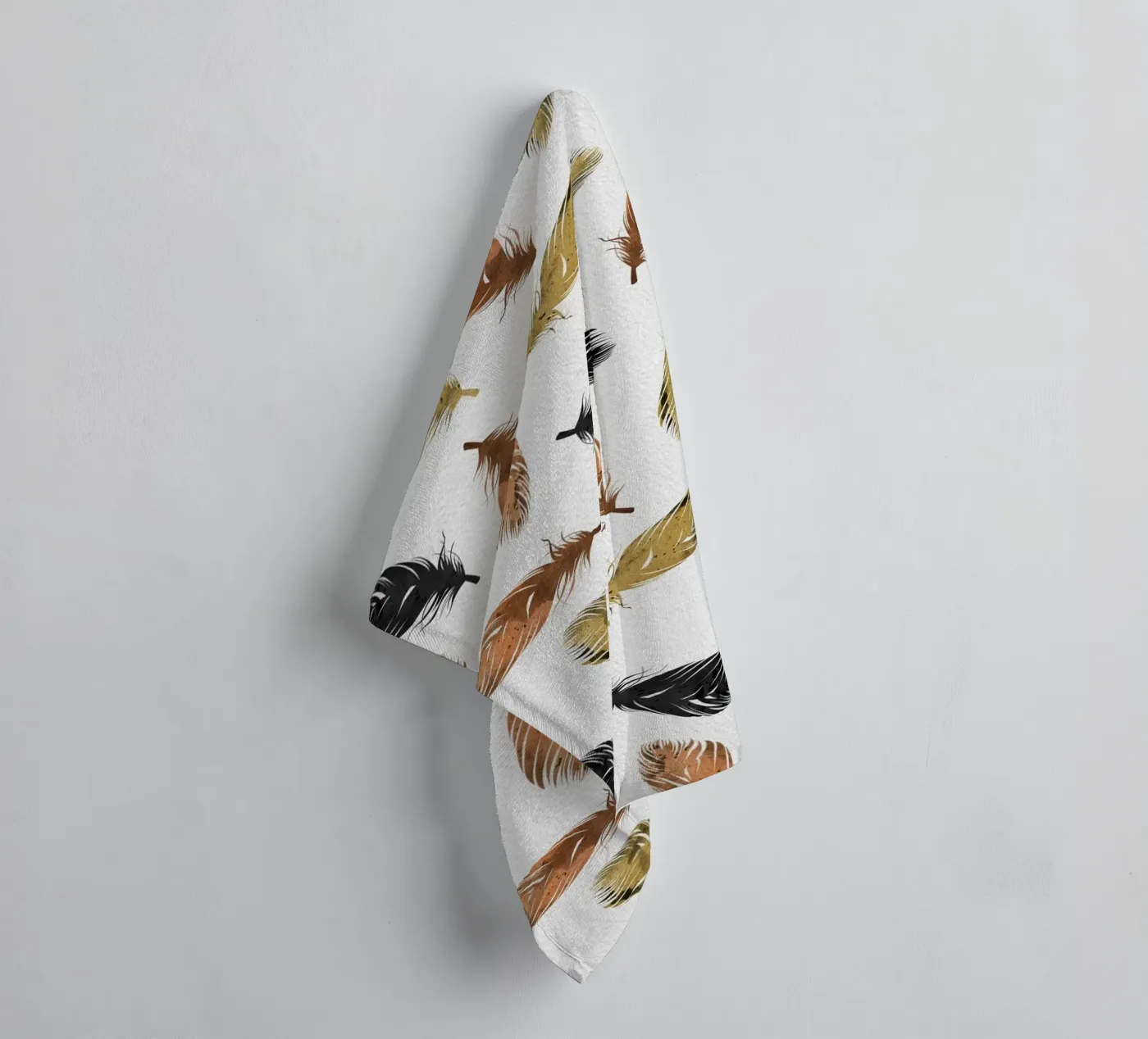 Feathers towel by Orara Studio