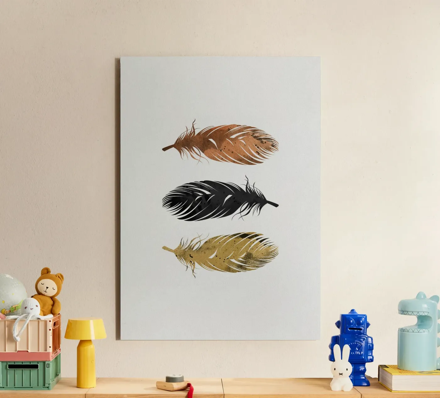 Feathers forex plate by Orara Studio