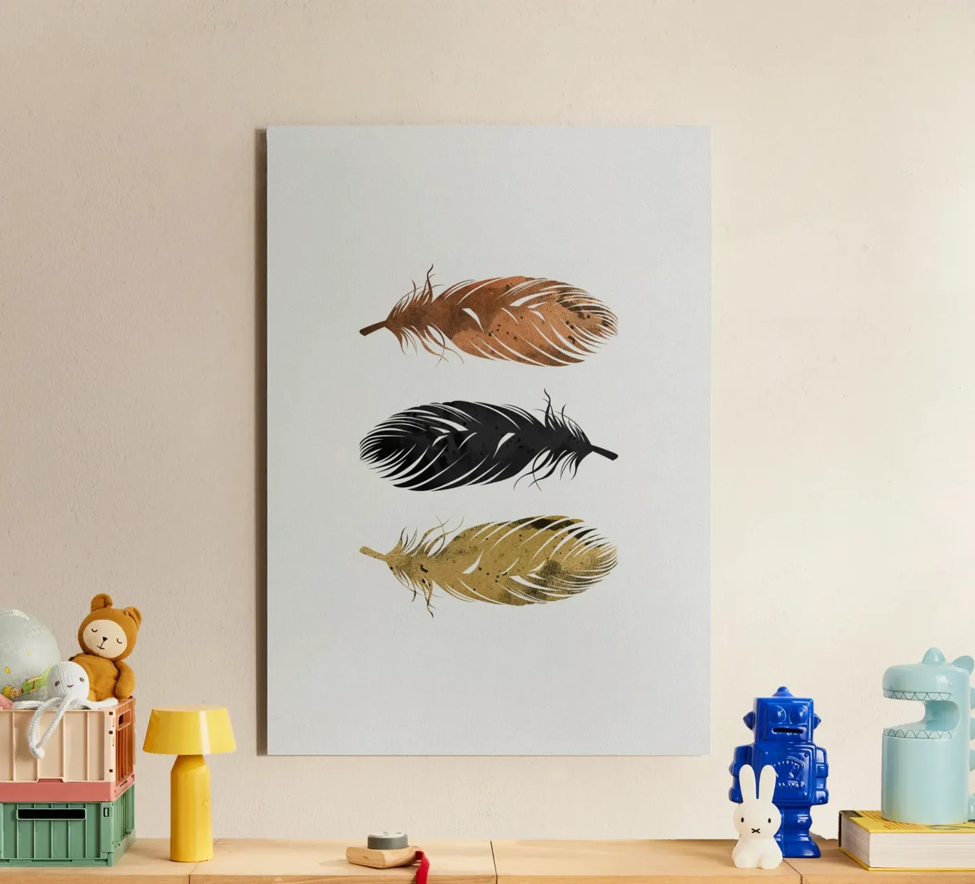 Feathers forex plate by Orara Studio