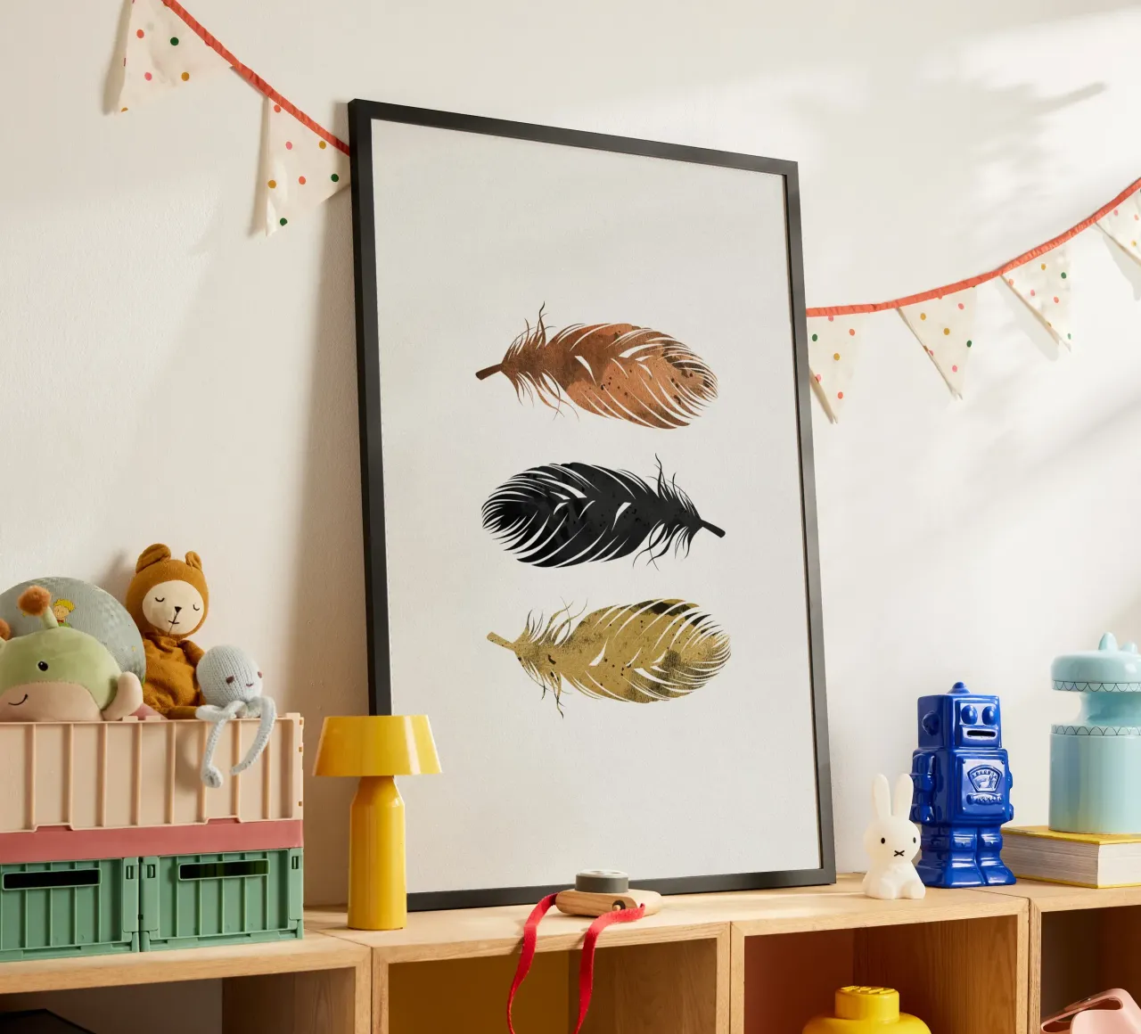 Piume poster da Orara Studio