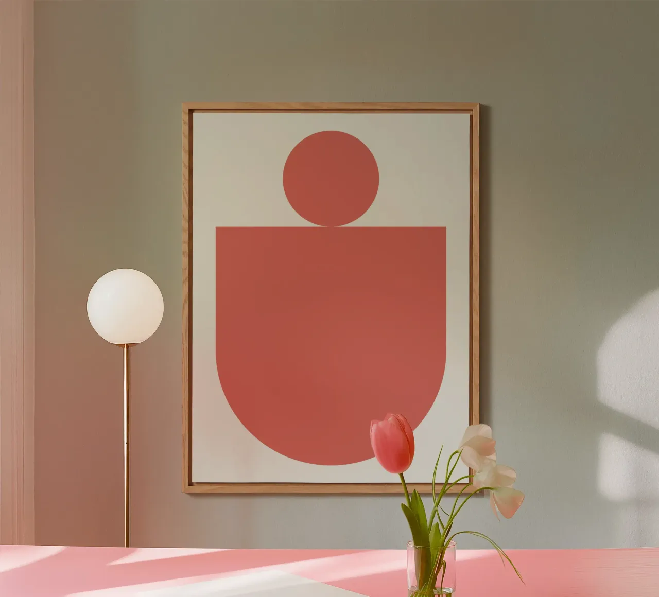 Abstrakt Boho Mitte des Jahrhunderts Muster 03 Alu-Dibond von Paigaam Studio