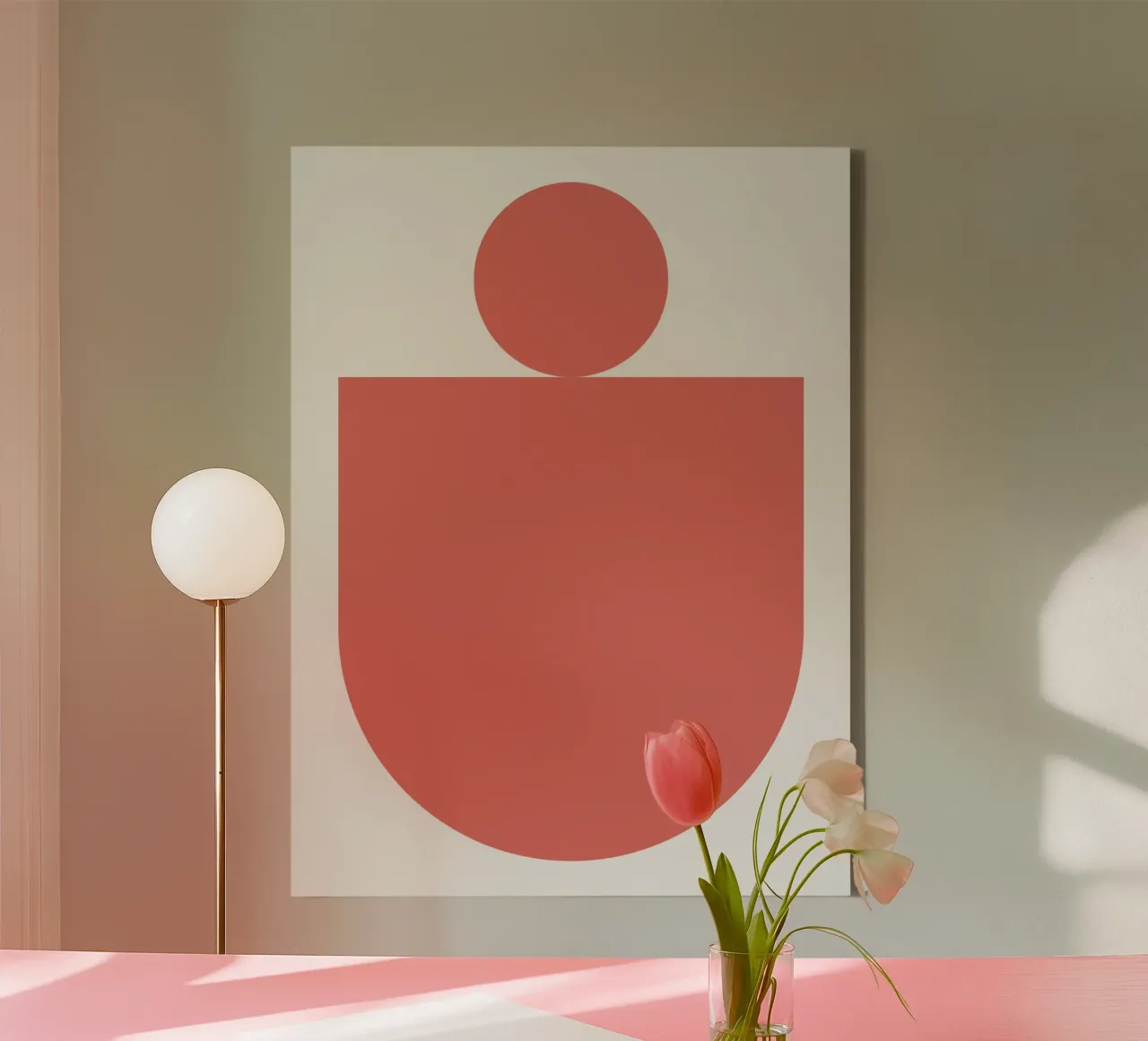 Astratto Boho metà secolo Pattern 03 tela da Paigaam Studio