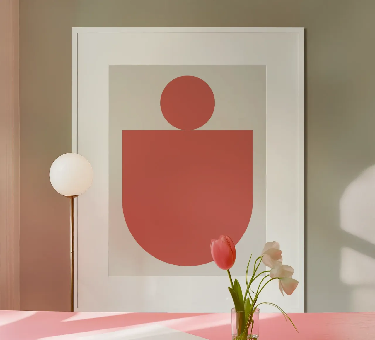 Abstrakt Boho Mitte des Jahrhunderts Muster 03 Poster von Paigaam Studio