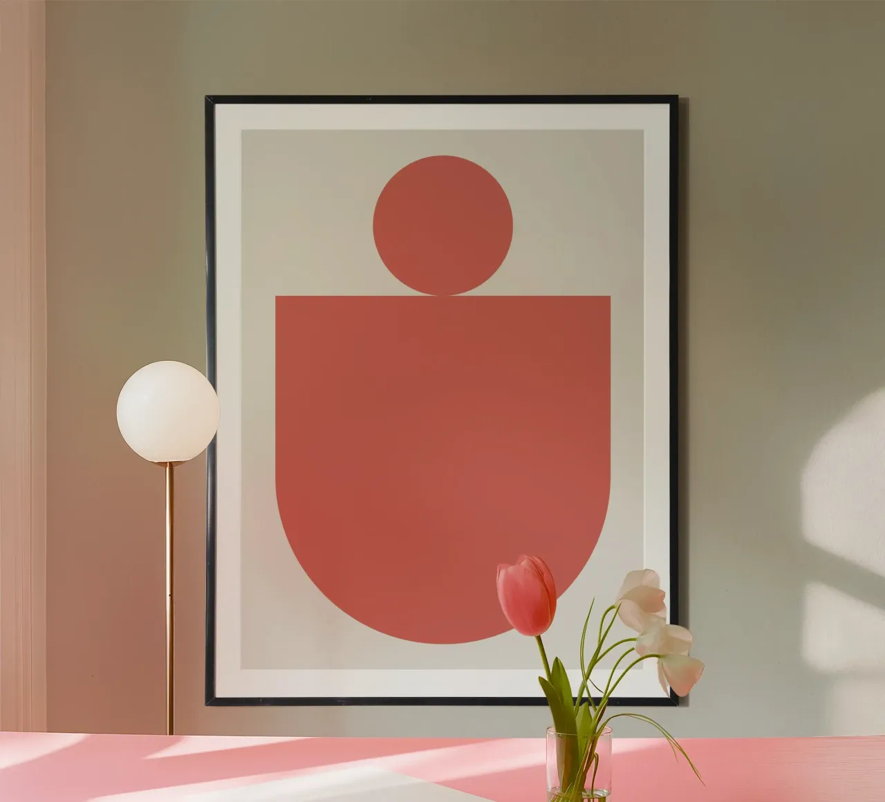 Astratto Boho metà secolo Pattern 03 poster da Paigaam Studio