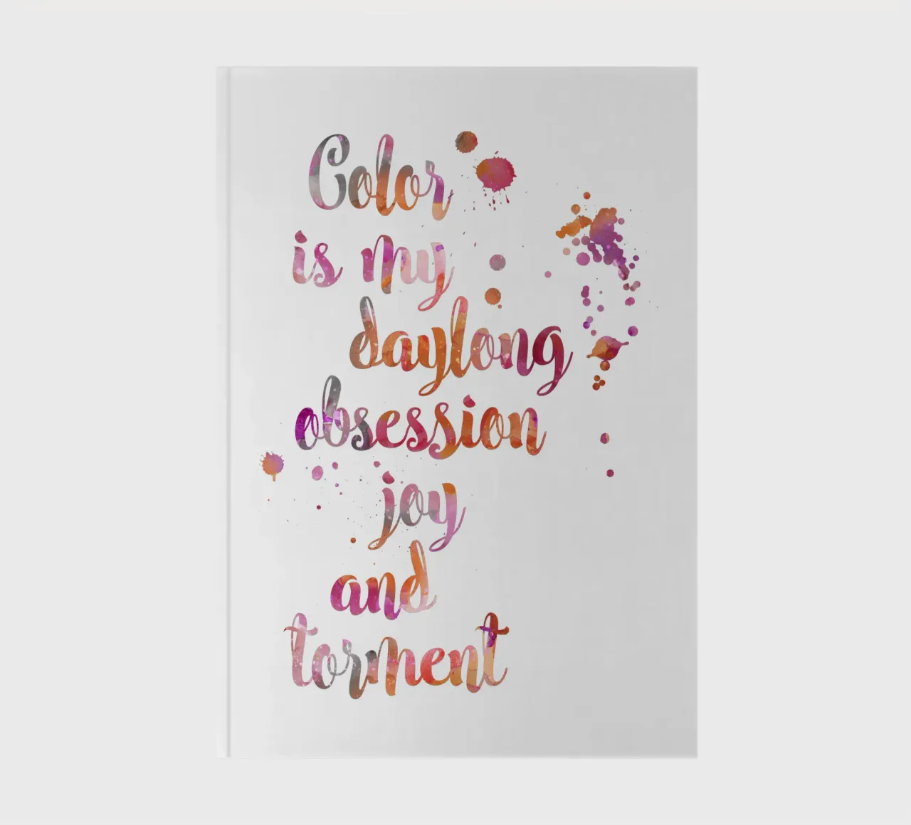 Obsession de la couleur Citation de Monet carnet de notes de Andrea Haase Modern Home