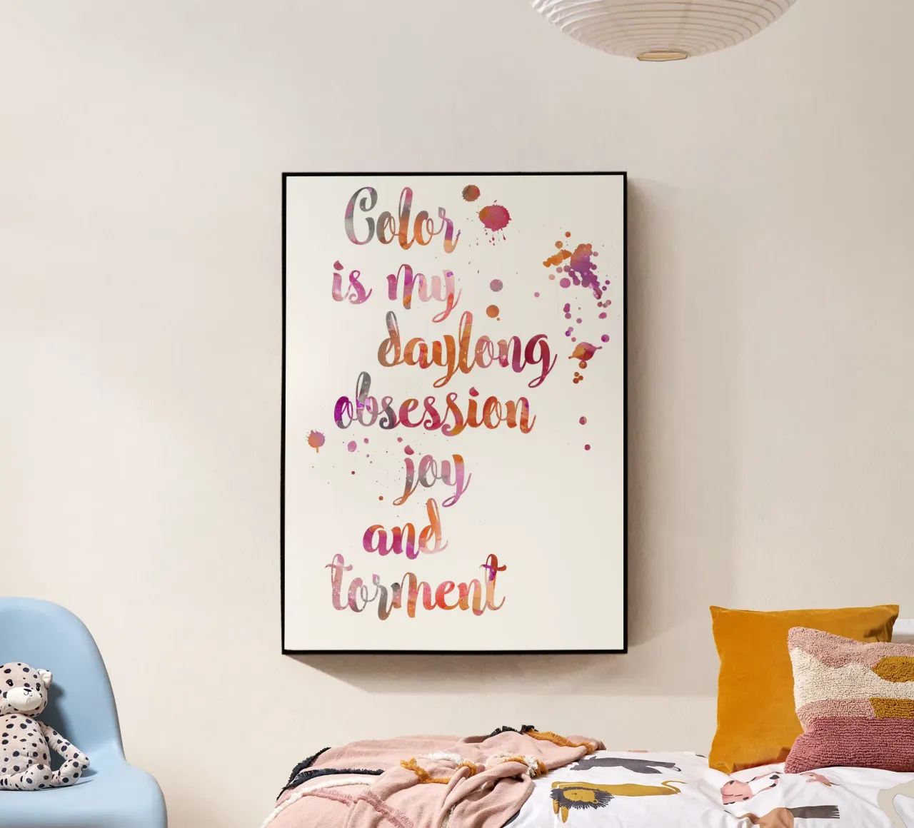 Ossessione per il colore Citazione di Monet plexiglass da Andrea Haase Modern Home