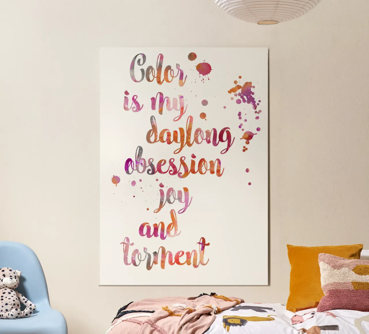 Ossessione per il colore Citazione di Monet alluminio dibond da Andrea Haase Modern Home