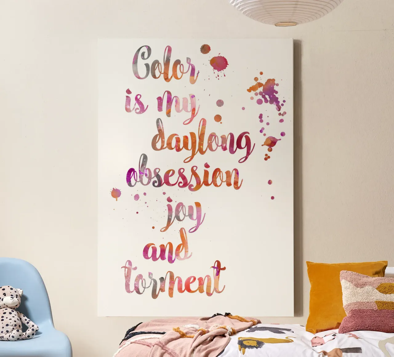 Ossessione per il colore Citazione di Monet tela con Cornice a cassetta da Andrea Haase Modern Home