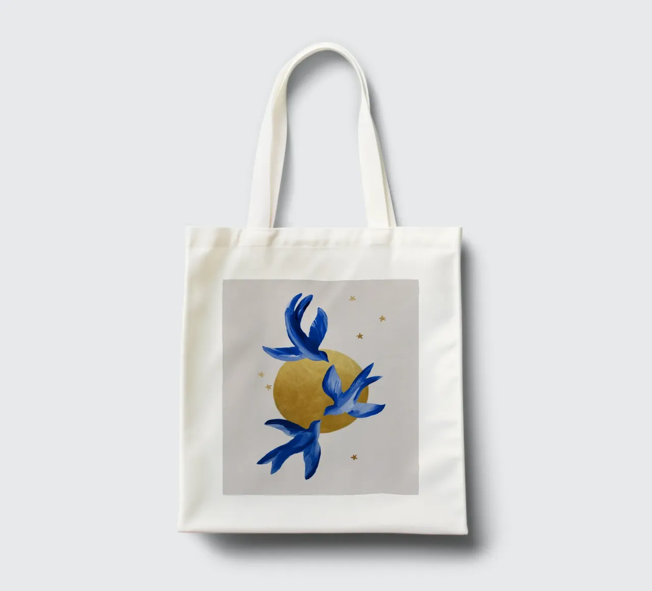 Blue Birds tote bag by Orara Studio