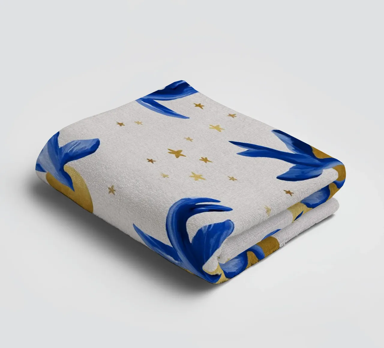Uccelli blu asciugamano da bagno da Orara Studio