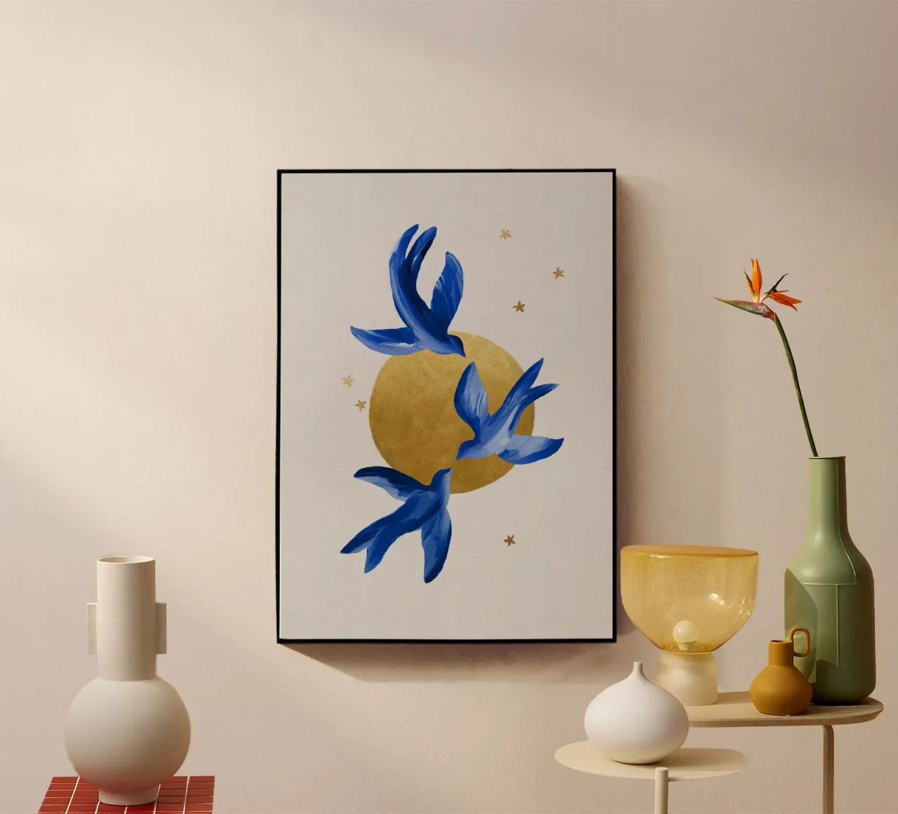 Uccelli blu plexiglass da Orara Studio