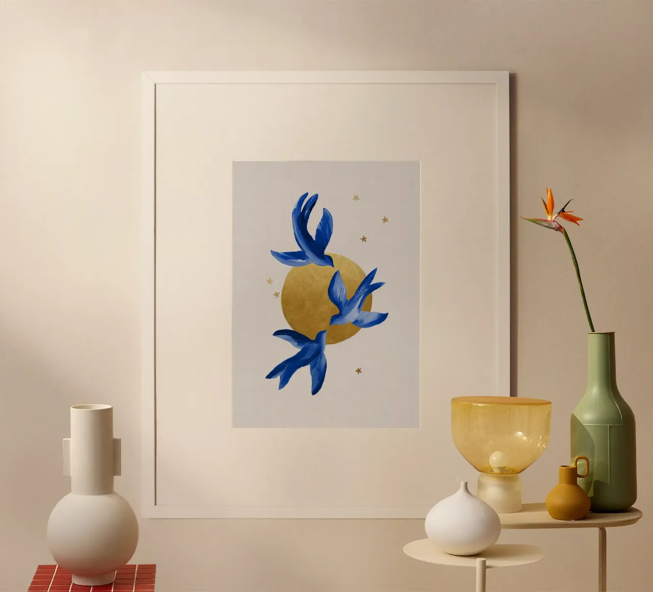 Blue Birds poster da Orara Studio