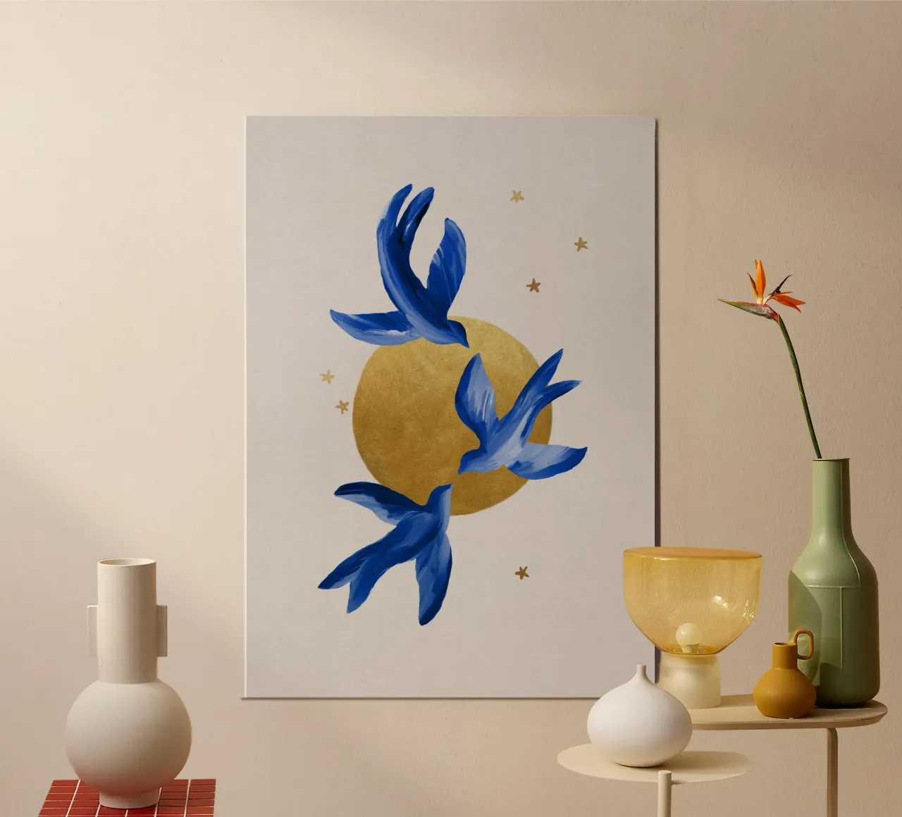 Blue Birds poster da Orara Studio