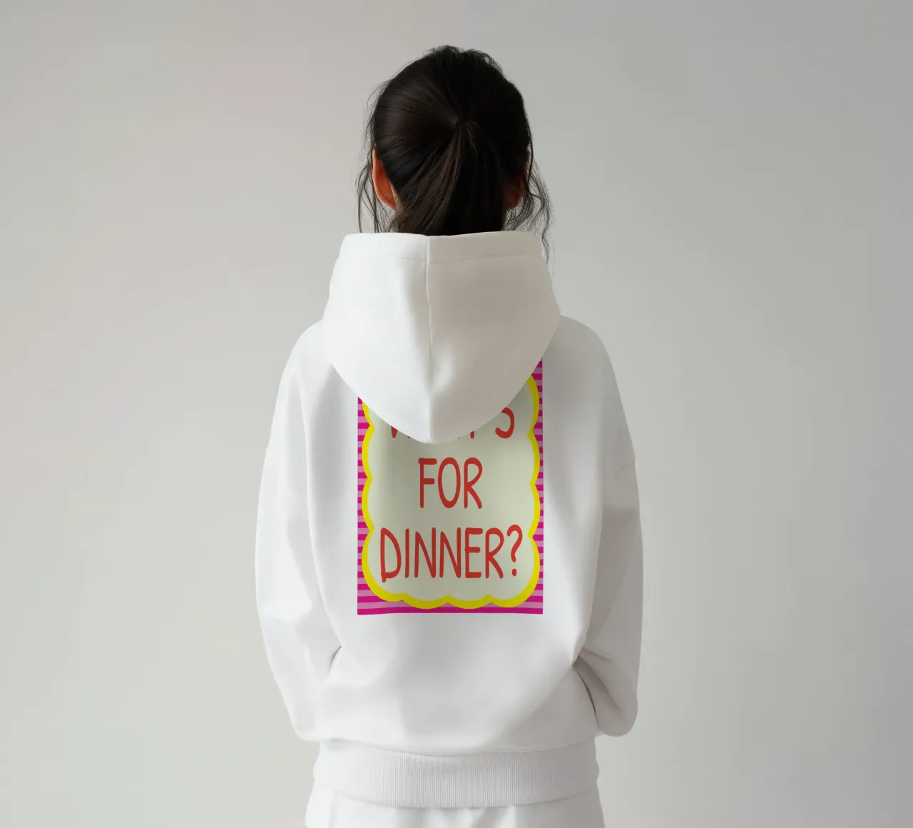 COSA C'È PER CENA felpa con cappuccio da the gondils