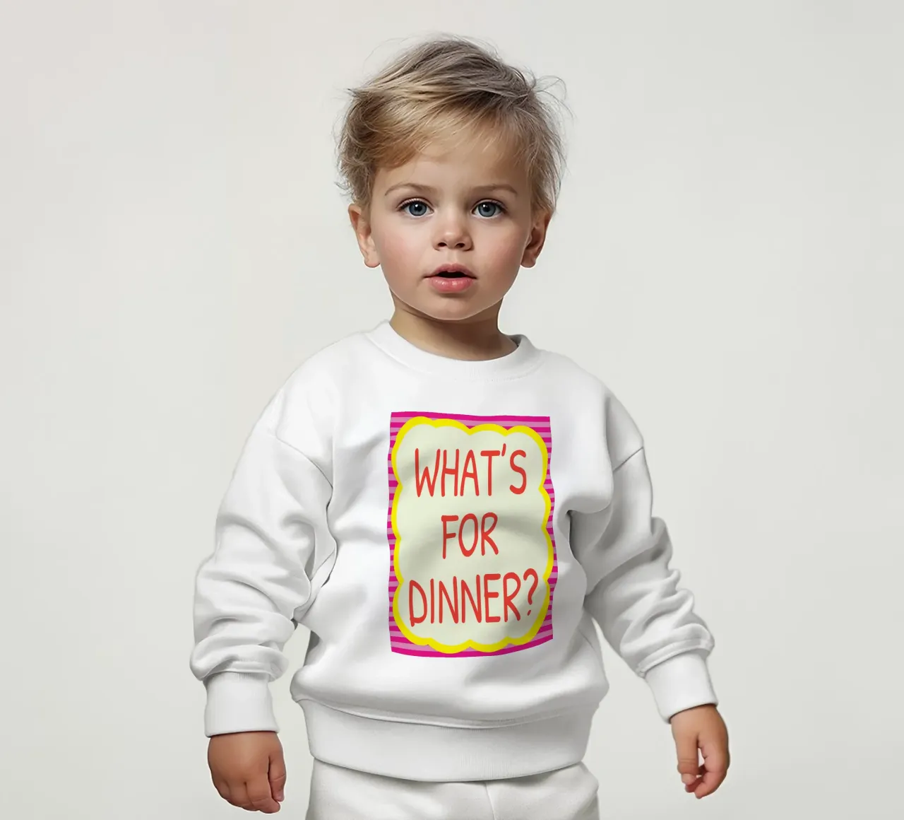 COSA C'È PER CENA felpa neonato da the gondils