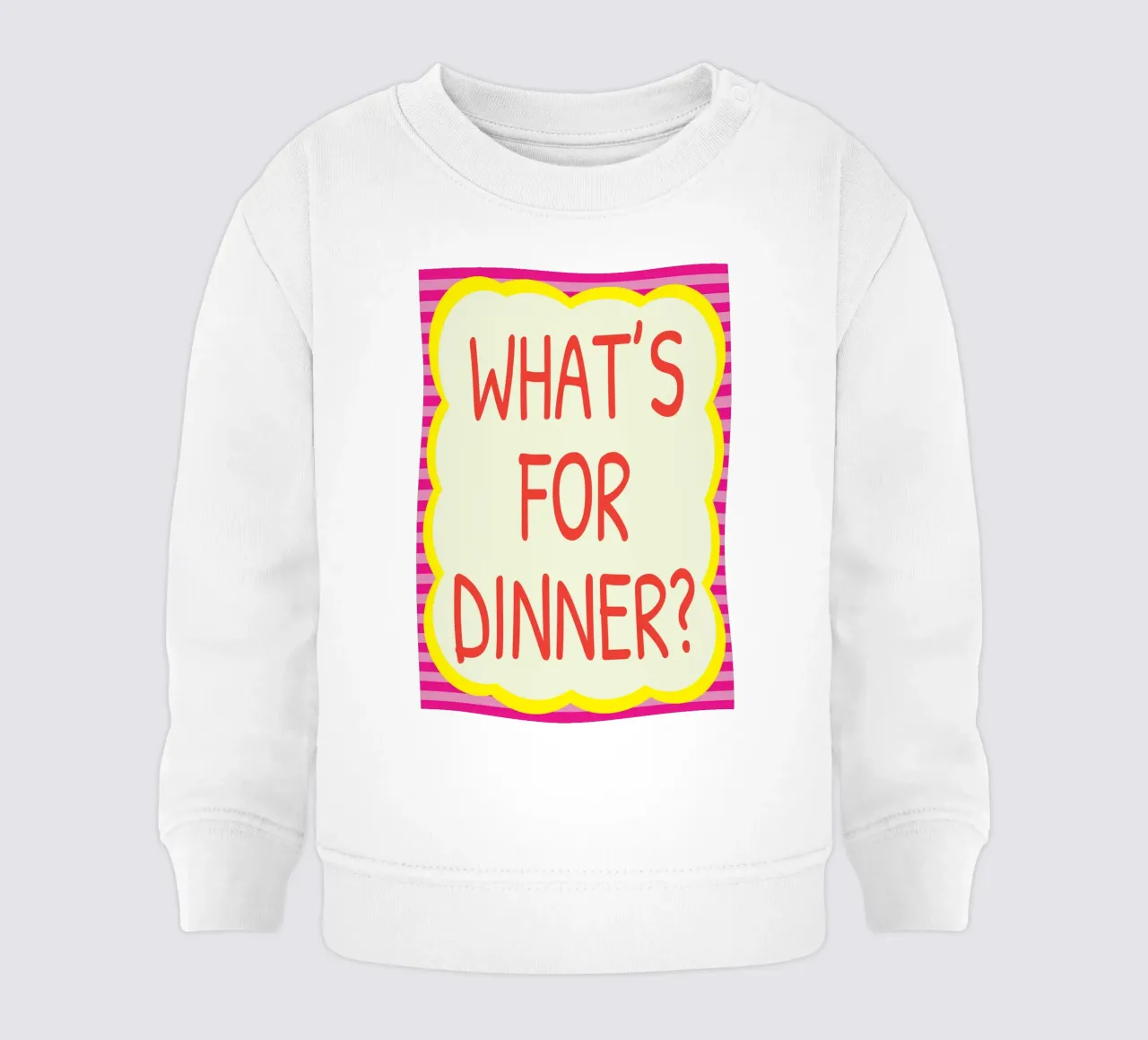 COSA C'È PER CENA felpa neonato da the gondils