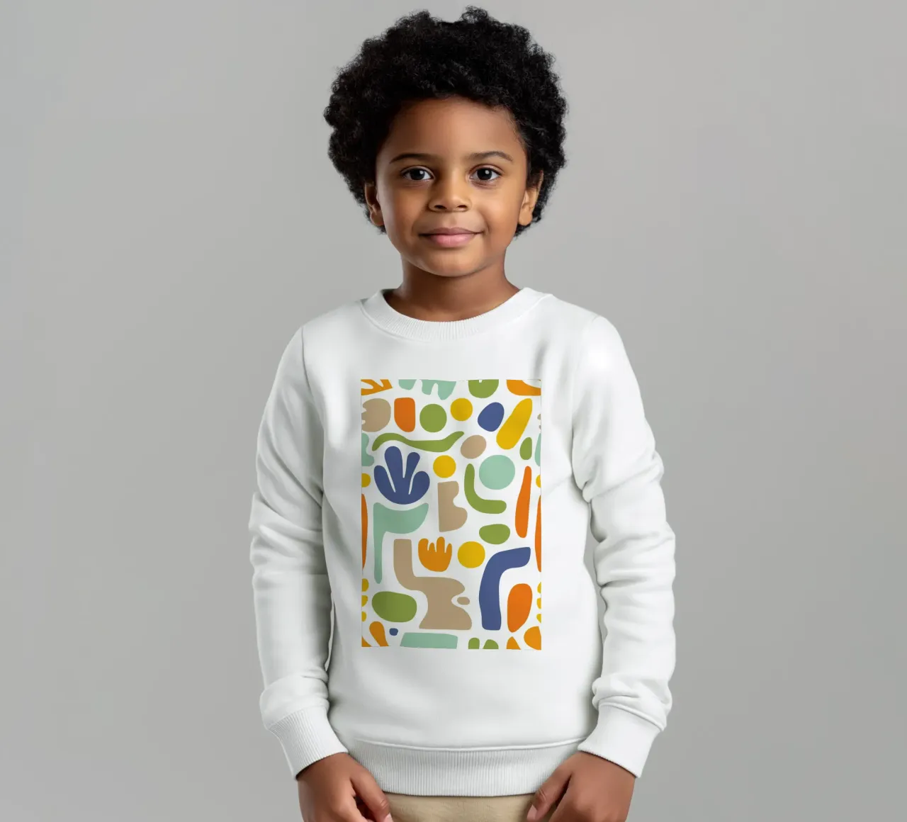 Matisse Mid Century Pattern Forme libere in colori retrò felpa bambino da Andrea Haase Modern Home