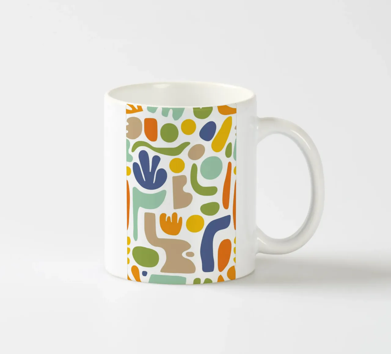 Matisse Mid Century Pattern Forme libere in colori retrò tazza in ceramica da Andrea Haase Modern Home