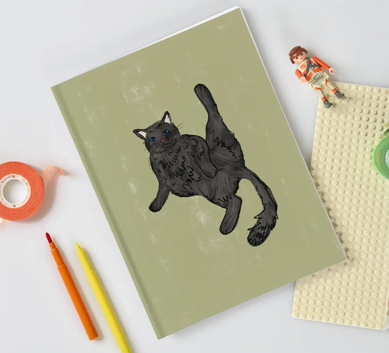 Black Cat notebook by Orara Studio