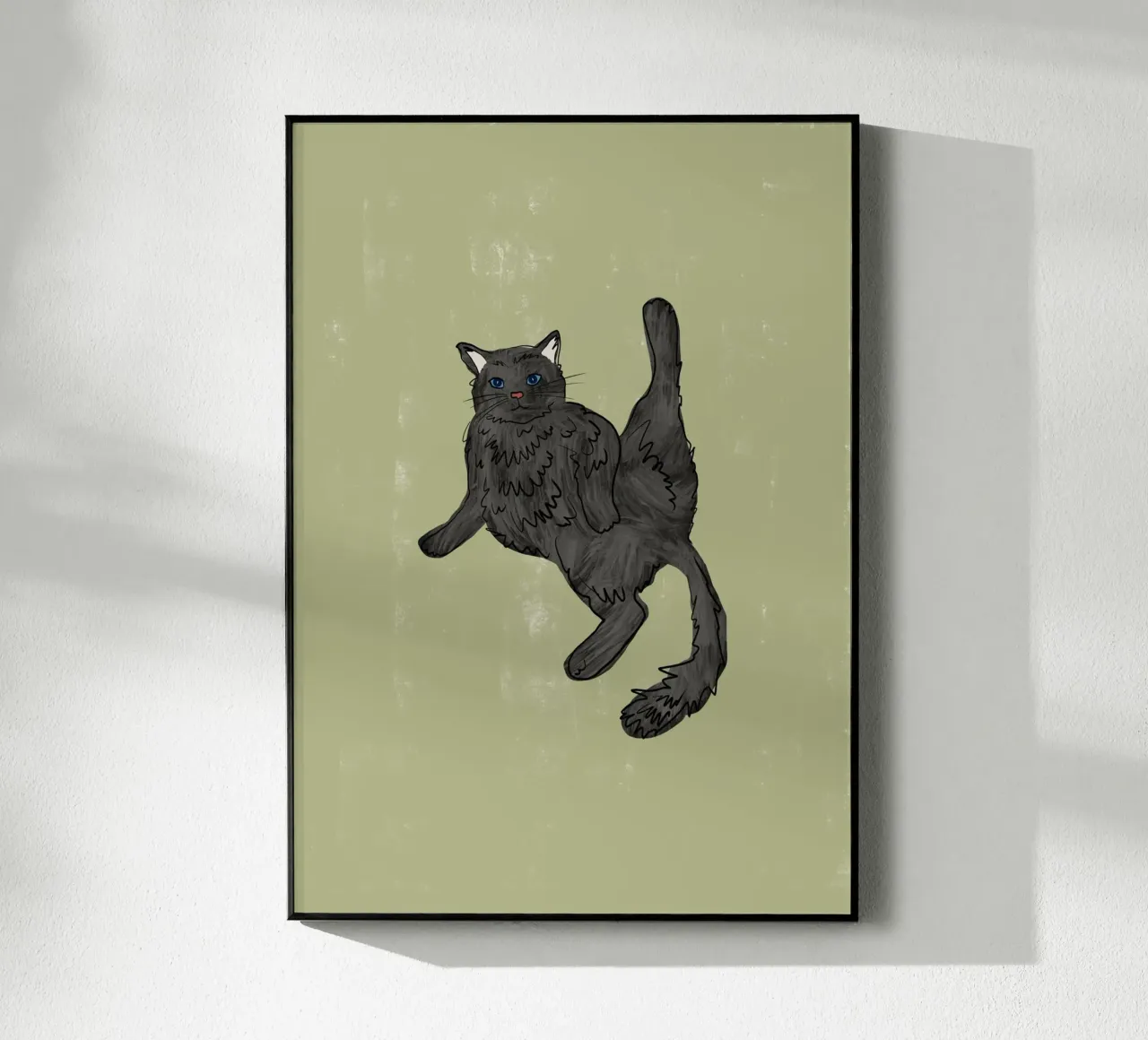 Gatto nero plexiglass da Orara Studio