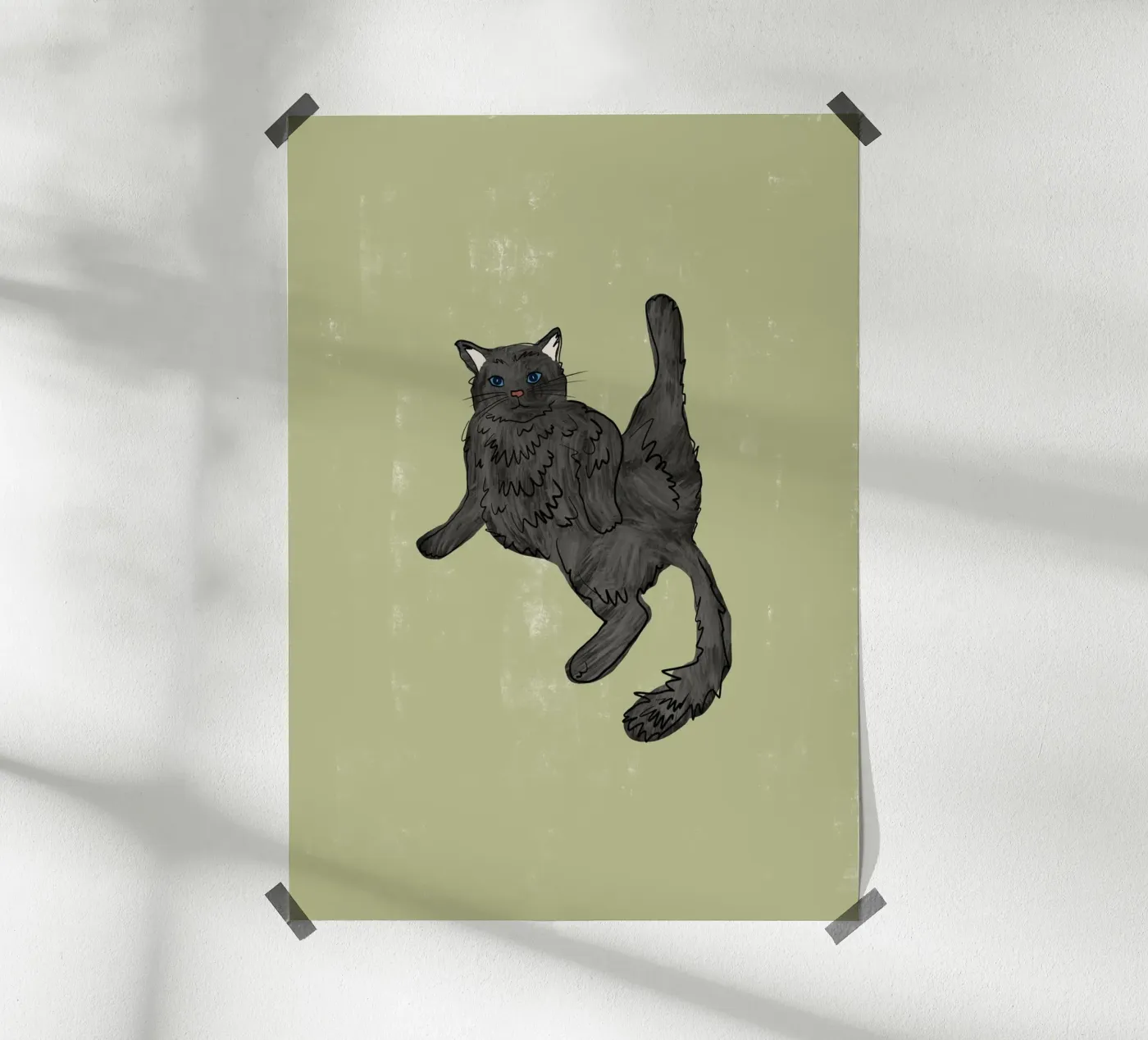 Gatto nero poster da Orara Studio