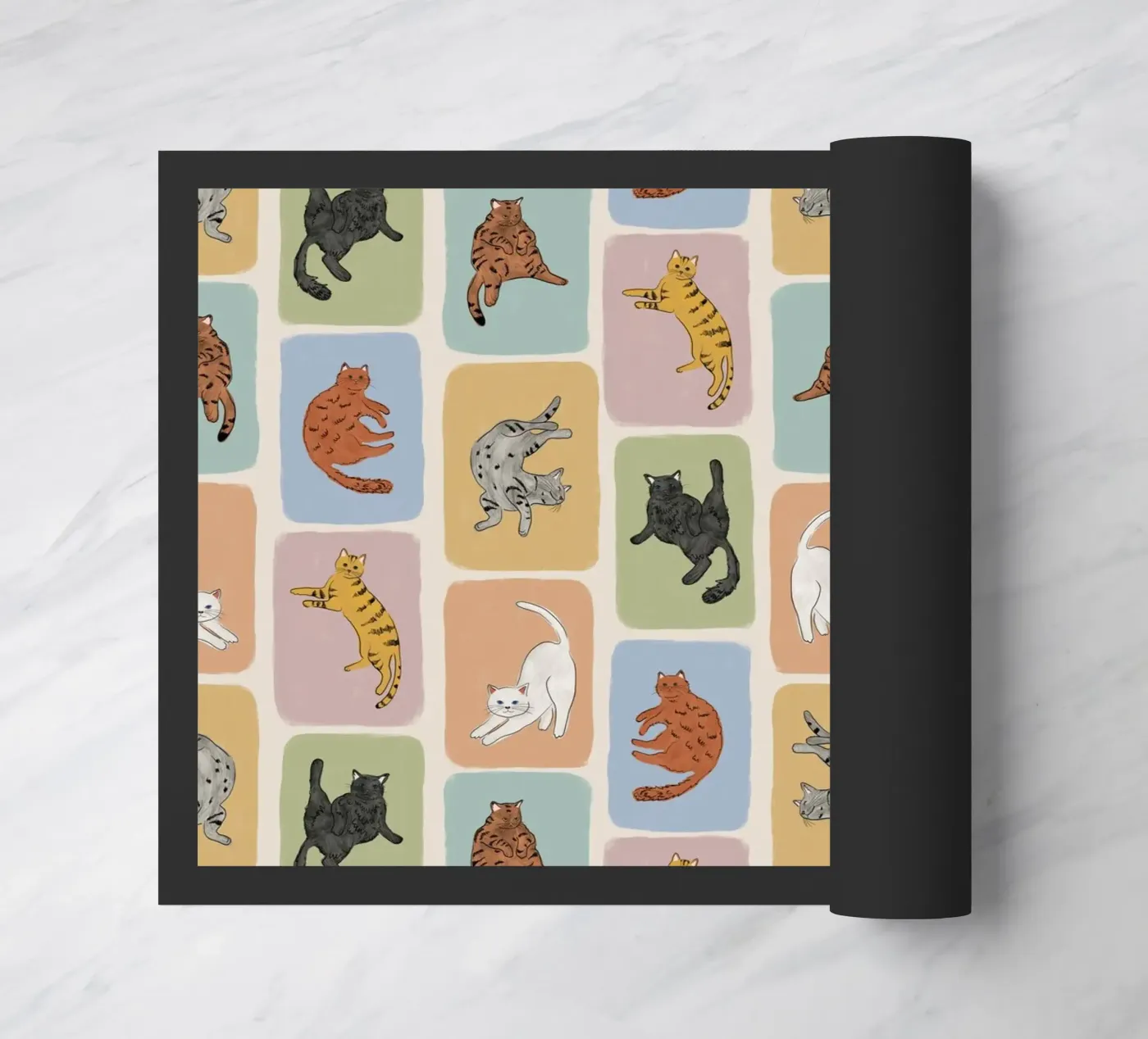 Brown Cat doormat by Orara Studio