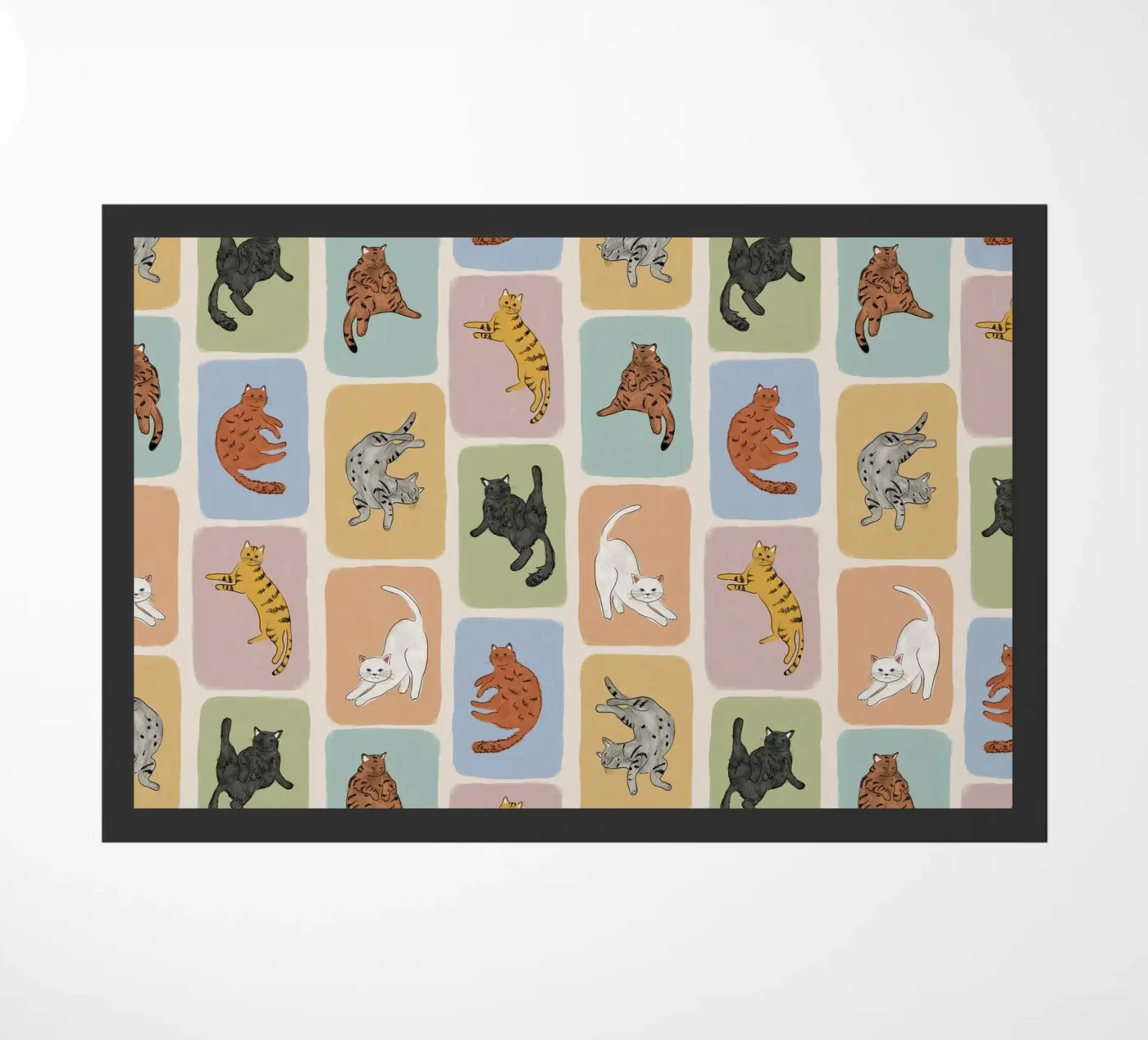 Brown Cat doormat by Orara Studio