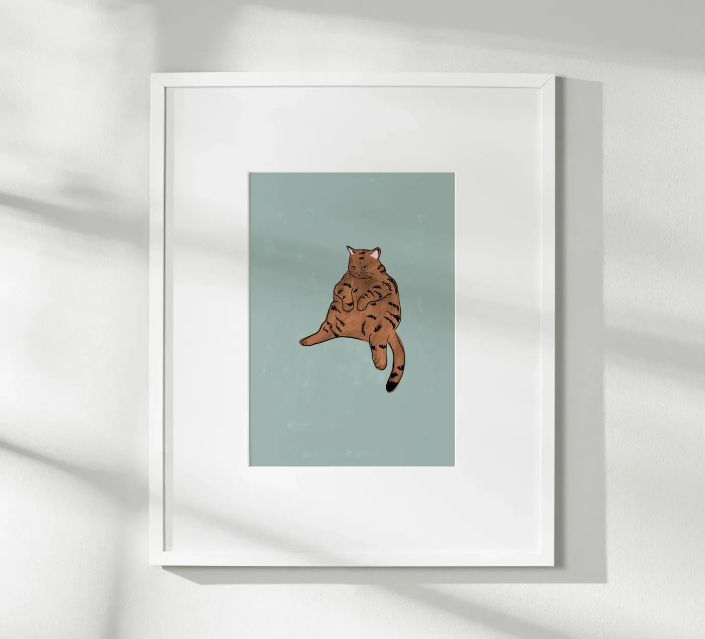 Brown Cat poster by Orara Studio