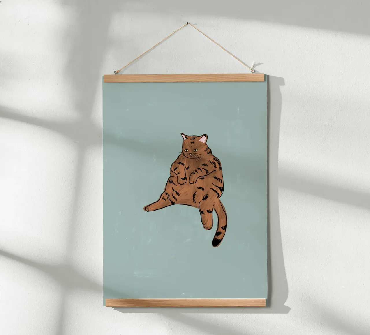 Gatto marrone poster da Orara Studio