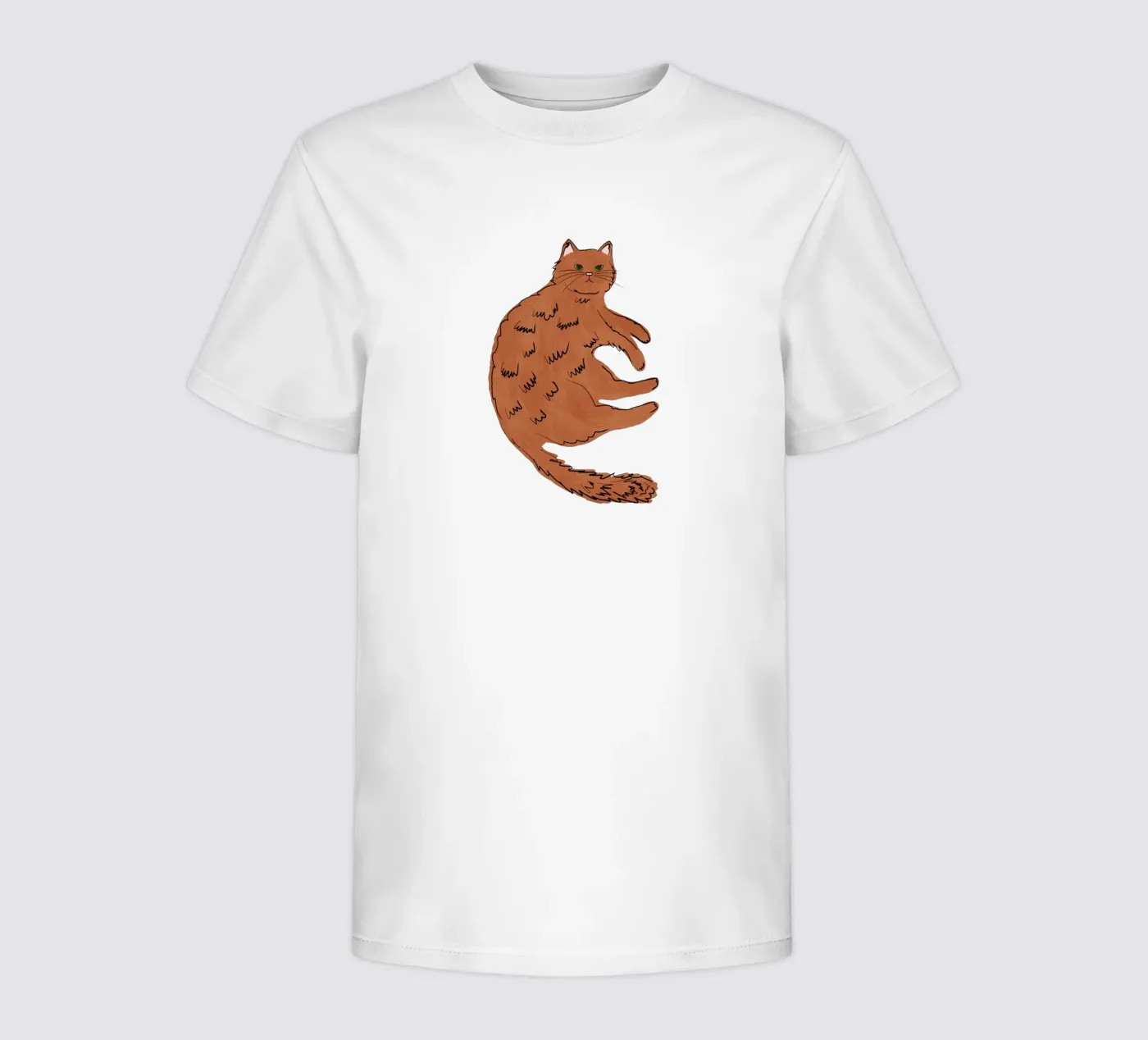 Ginger Cat t-shirt bambini da Orara Studio