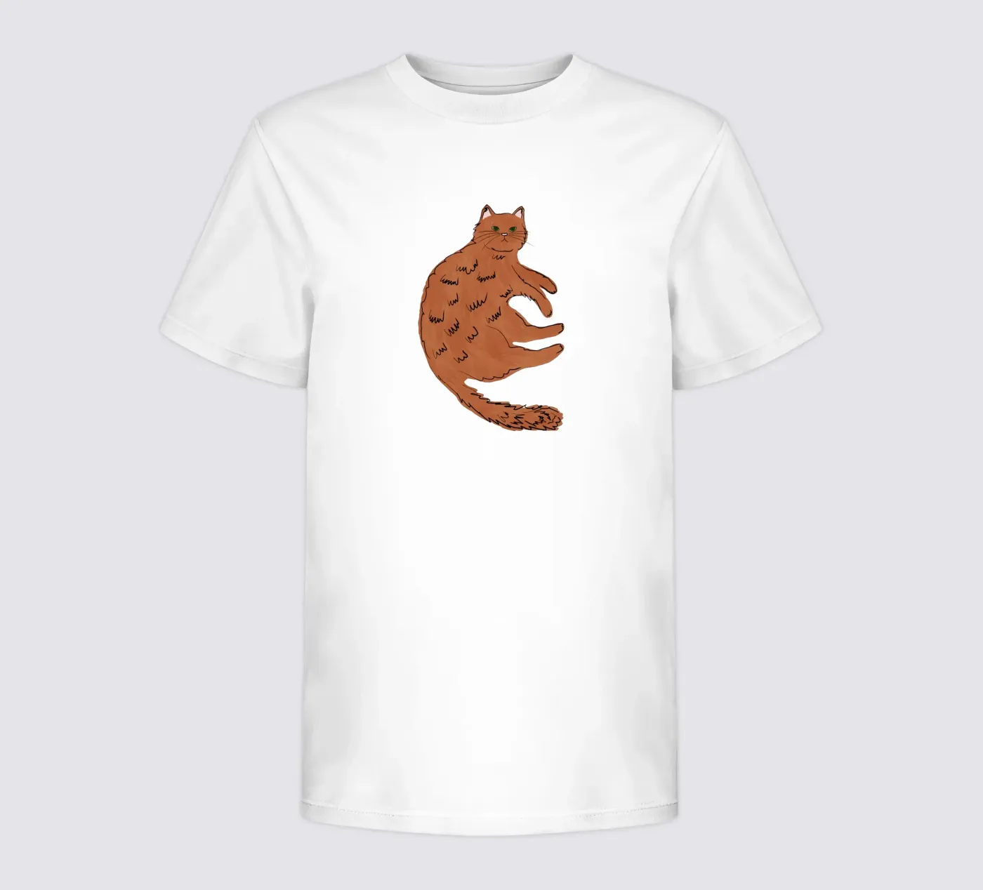 Ginger Cat t-shirt bambini da Orara Studio