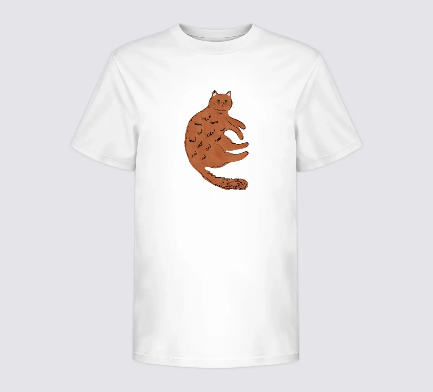 Ginger Kat kinder t-shirt van Orara Studio