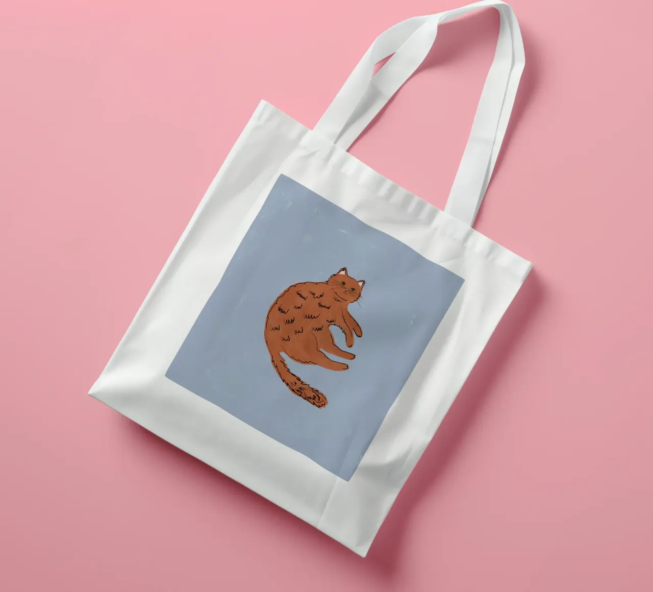 Ginger Cat borsa in juta da Orara Studio