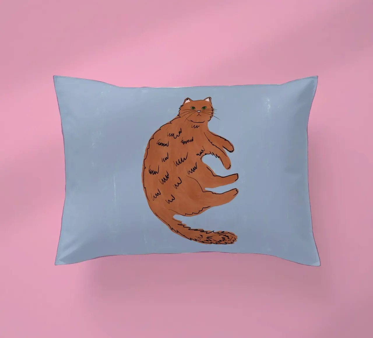 Ginger Cat cuscino da Orara Studio