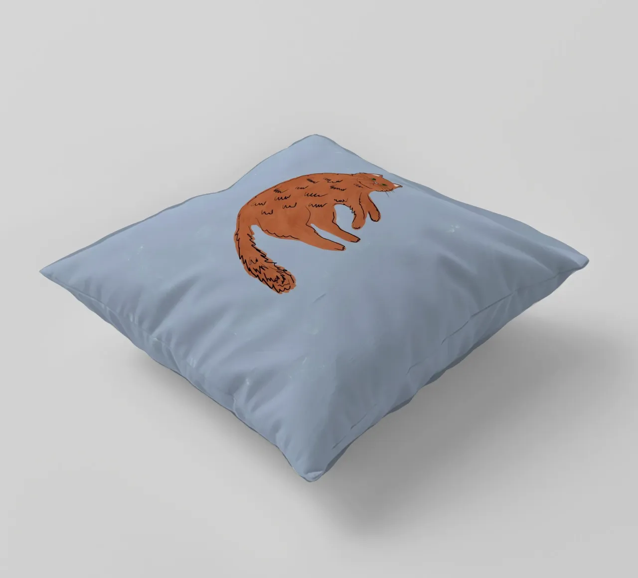 Ginger Cat cuscino da Orara Studio