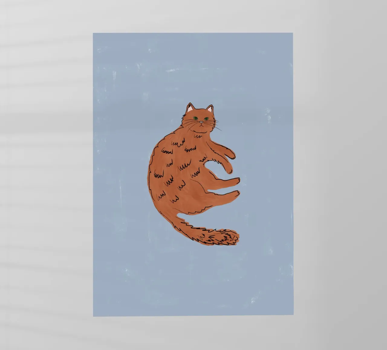 Ginger Cat pellicola backlit da Orara Studio