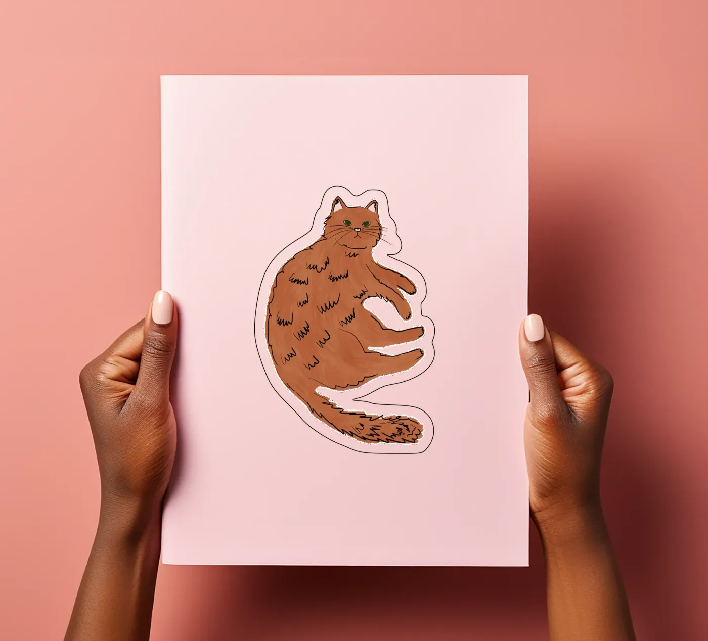 Ginger Cat sticker sheet by Orara Studio