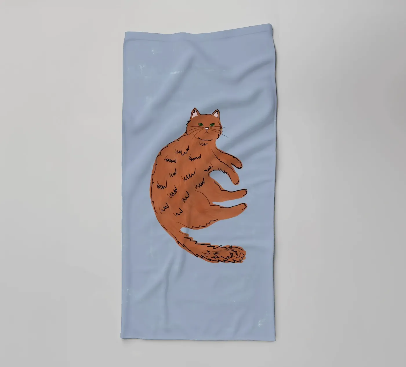 Ginger Kat badhanddoek van Orara Studio